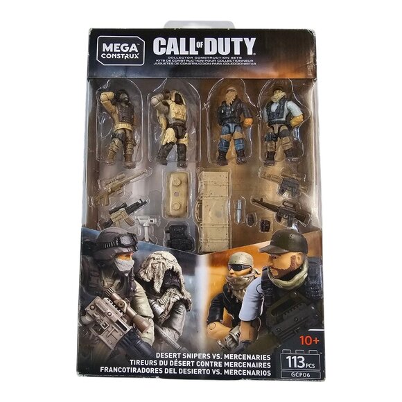 Mega Construx Call Of Duty Desert Snipers VS Mercenaries Set COD 113 PCS GCP06 - Picture 1 of 14